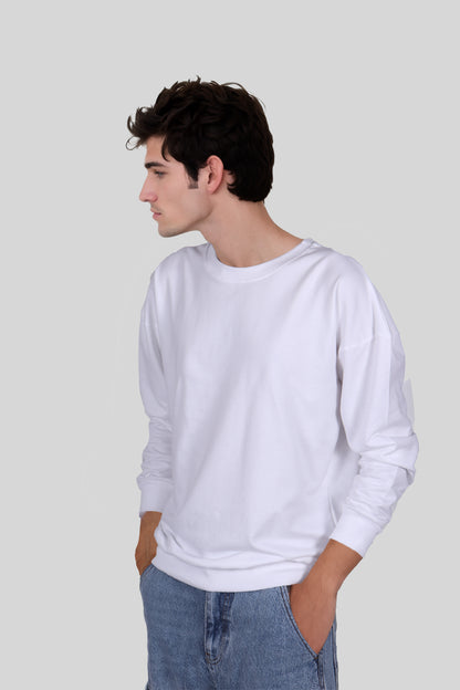 White Oversized Sweatshirt