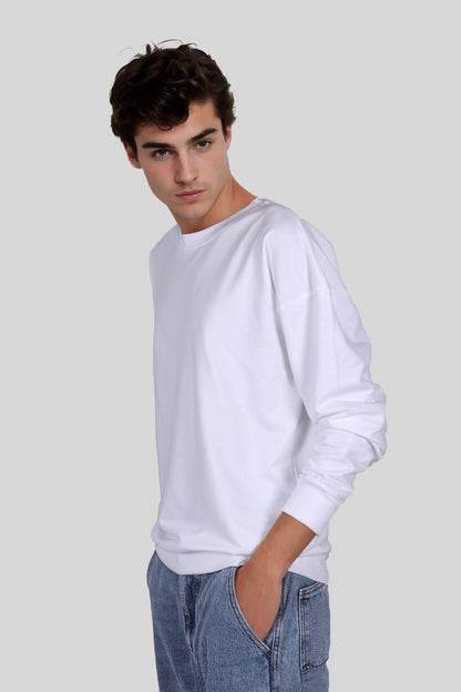 White Oversized Sweatshirt