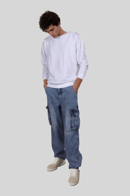 White Oversized Sweatshirt