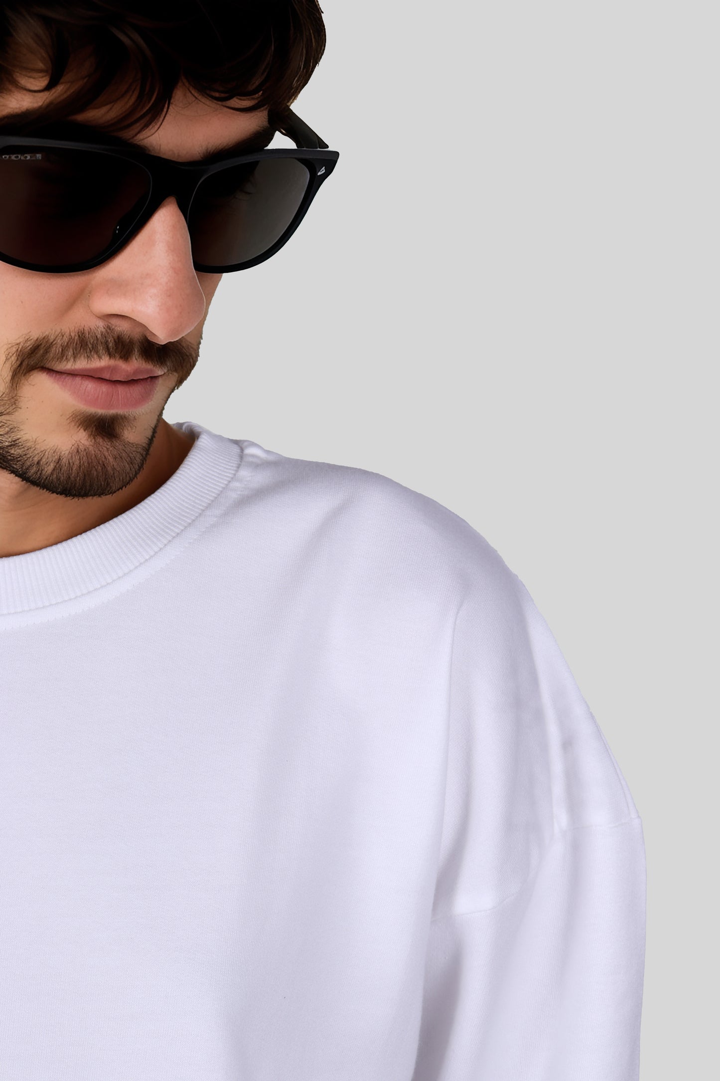 White Oversized Sweatshirt